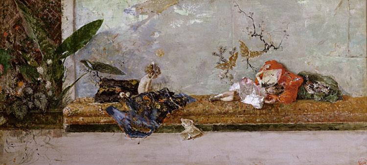 Marsal, Mariano Fortuny y The Children of the Painter in the Japanese Room (nn02) china oil painting image